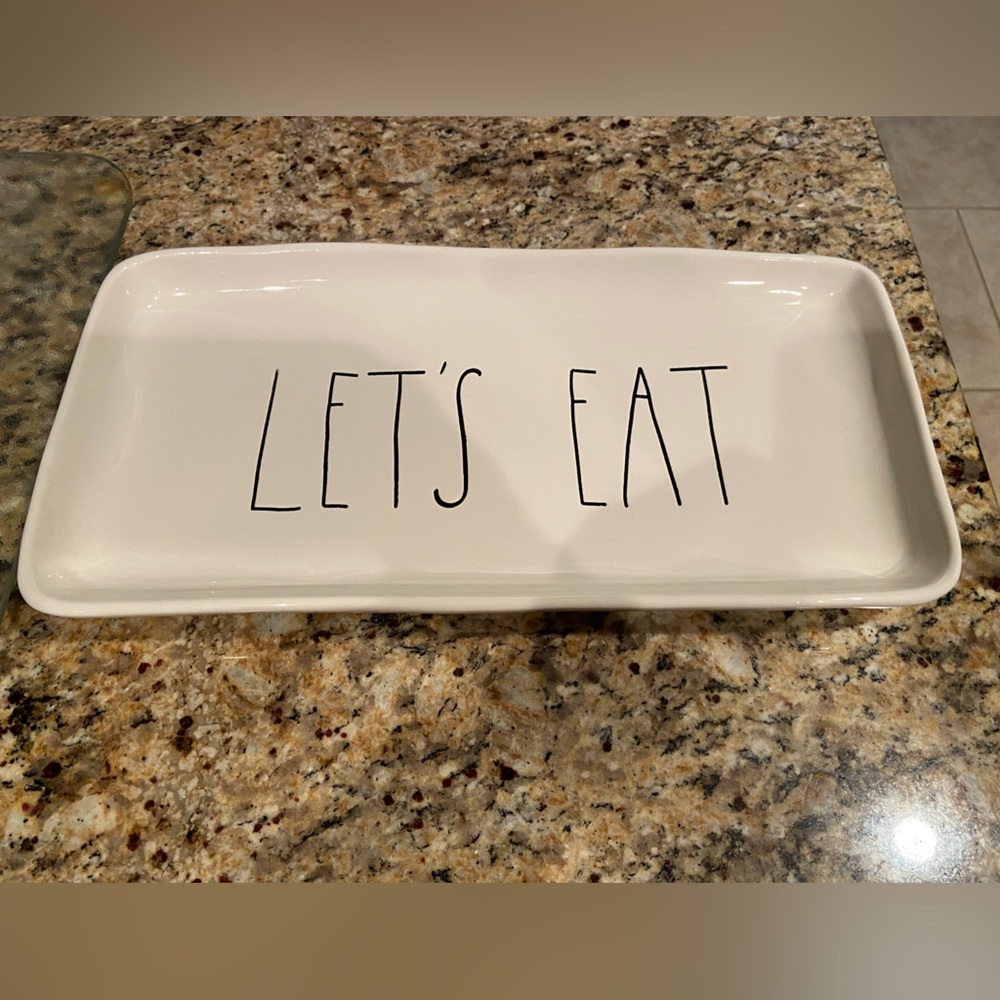 Rae Dunn let’s eat serving tray